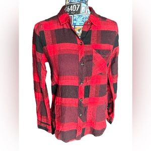 Abercrombie & Fitch Buffalo Plaid Classic Button Down Flannel Shirt - Size S